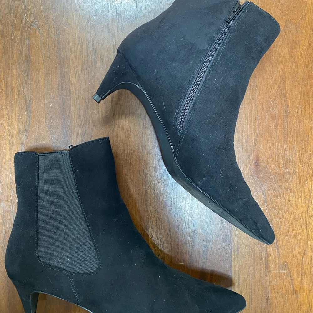 GAP leather ankle boots / booties, black, size 11